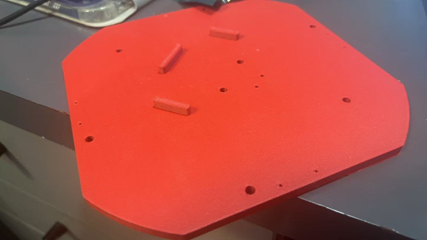 Printed bottom chassis plate