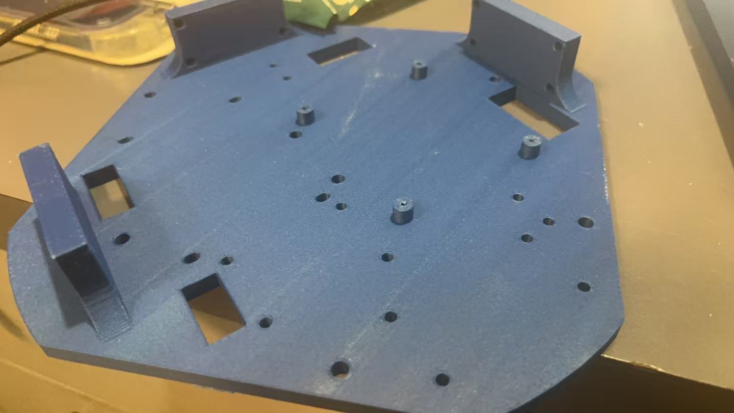 Printed top chassis plate