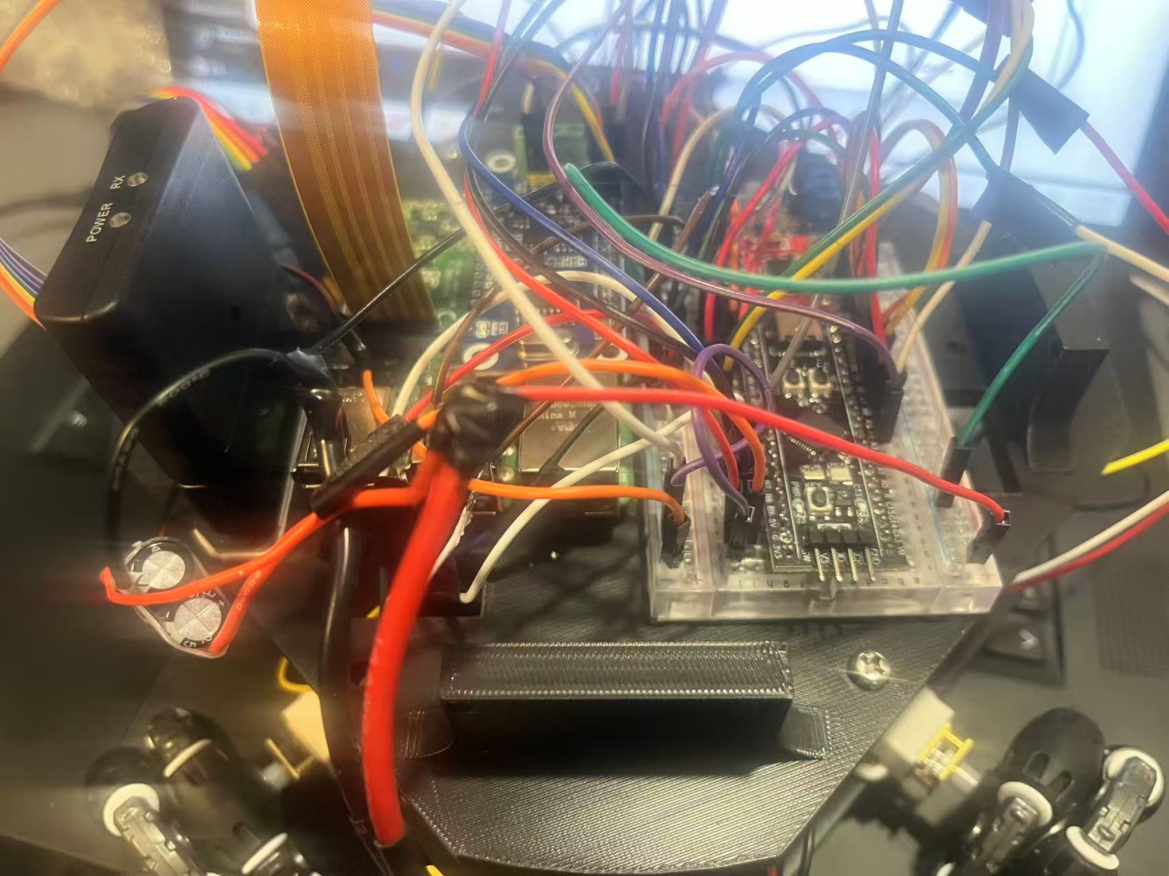 Top electronics layer of the rover